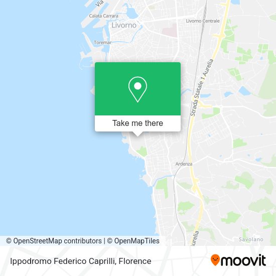 Ippodromo Federico Caprilli map