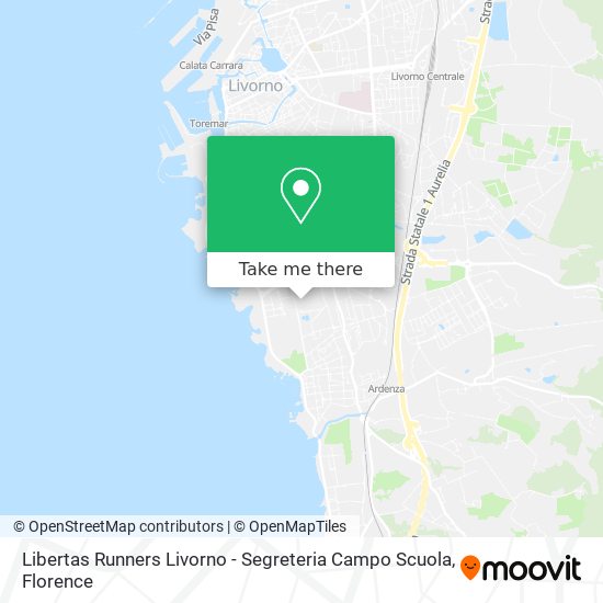 Libertas Runners Livorno - Segreteria Campo Scuola map
