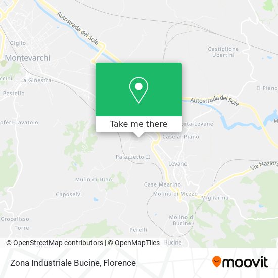 Zona Industriale Bucine map