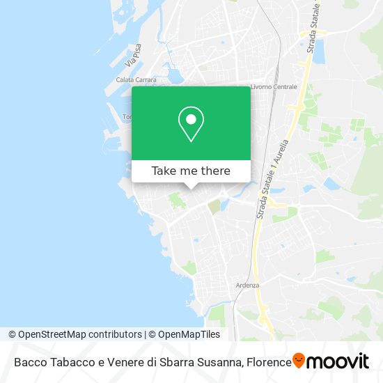 Bacco Tabacco e Venere di Sbarra Susanna map