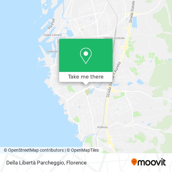 Della Libertà Parcheggio map