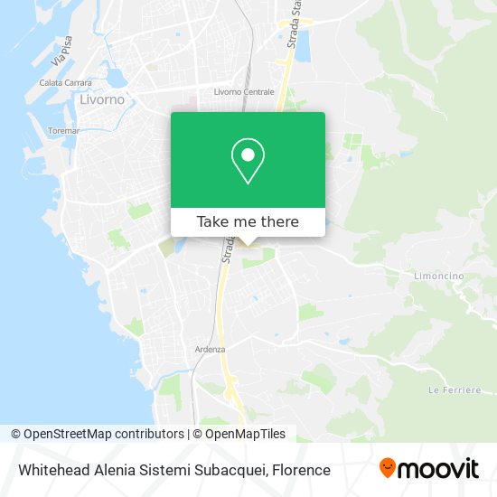 Whitehead Alenia Sistemi Subacquei map