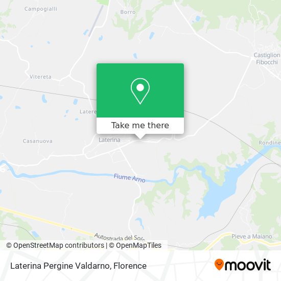 Laterina Pergine Valdarno map