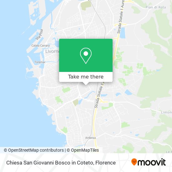 Chiesa San Giovanni Bosco in Coteto map