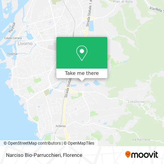 Narciso Bio-Hairdressers map