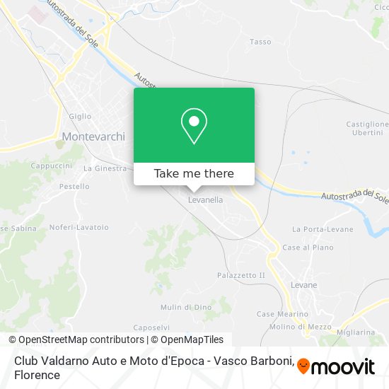 Club Valdarno Auto e Moto d'Epoca - Vasco Barboni map