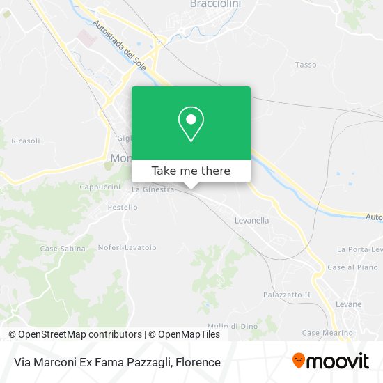 Via Marconi Ex Fama Pazzagli map