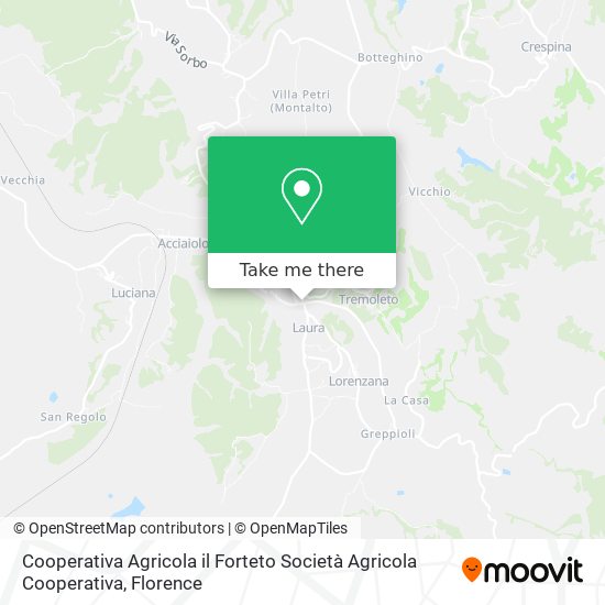 Cooperativa Agricola il Forteto Società Agricola Cooperativa map