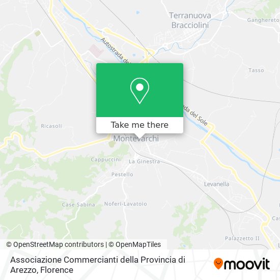 Associazione Commercianti della Provincia di Arezzo map