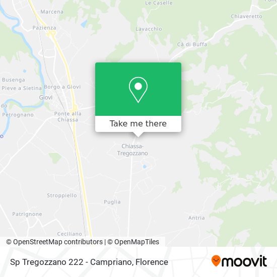Sp Tregozzano 222 - Campriano map