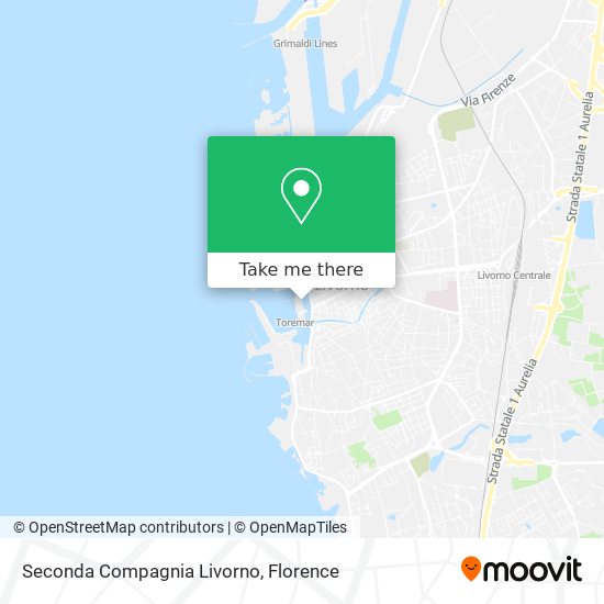 Seconda Compagnia Livorno map