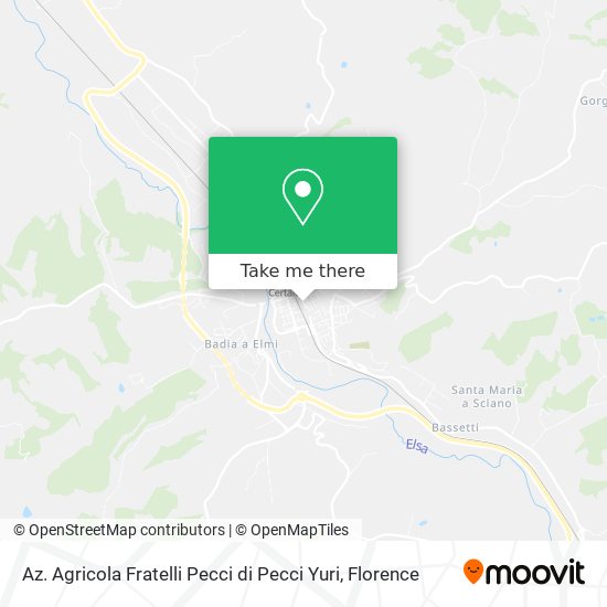Az. Agricola Fratelli Pecci di Pecci Yuri map