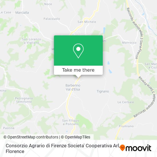 Consorzio Agrario di Firenze Societa' Cooperativa Arl map