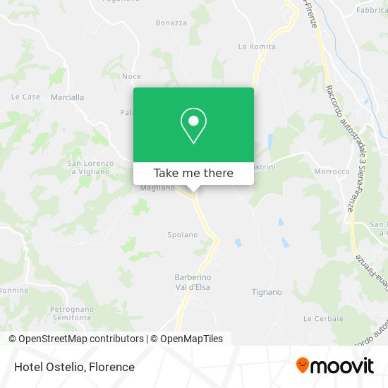 Hotel Ostelio map