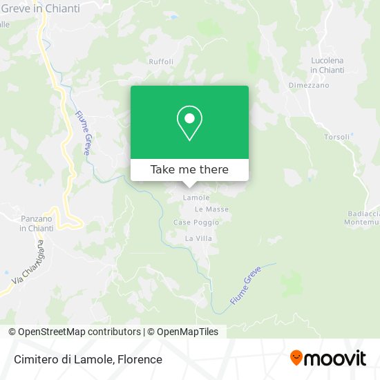 Cimitero di Lamole map