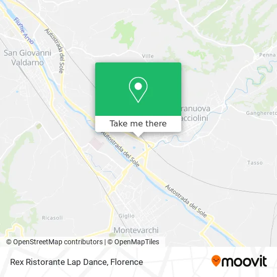 Rex Ristorante Lap Dance map