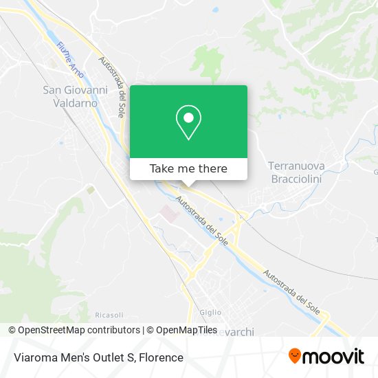 Viaroma Men's Outlet S map