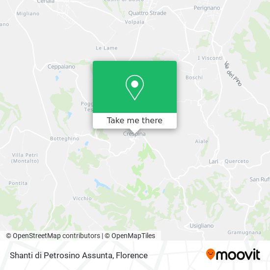 Shanti di Petrosino Assunta map