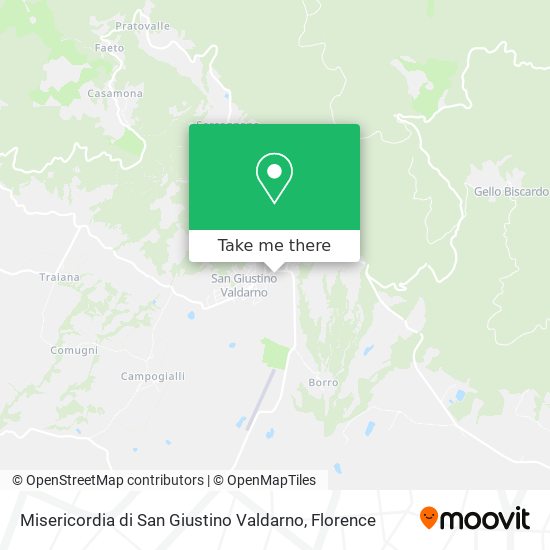 Misericordia di San Giustino Valdarno map