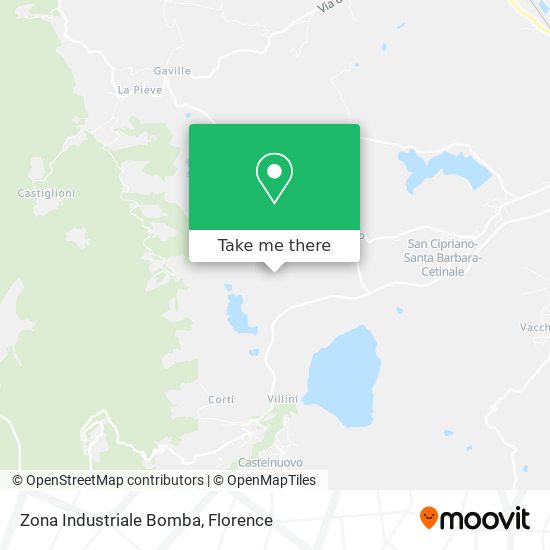 Zona Industriale Bomba map