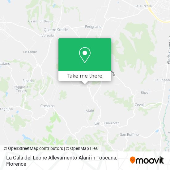 La Cala del Leone Allevamento Alani in Toscana map