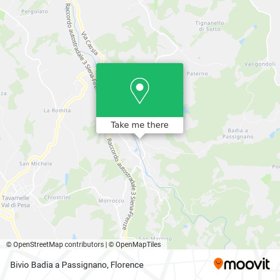 Bivio Badia a Passignano map