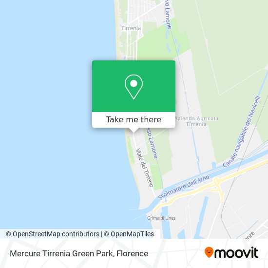 Mercure Tirrenia Green Park map