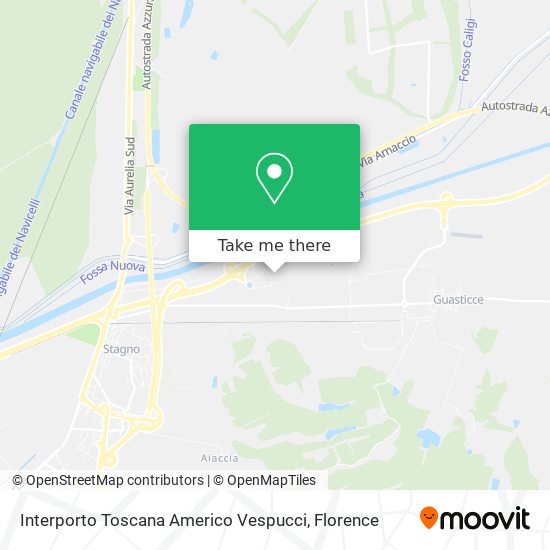 Interporto Toscana Americo Vespucci map