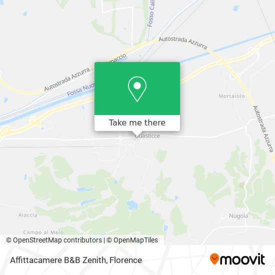 Affittacamere B&B Zenith map