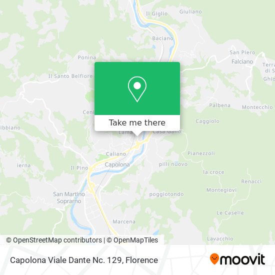 Capolona Viale Dante Nc. 129 map