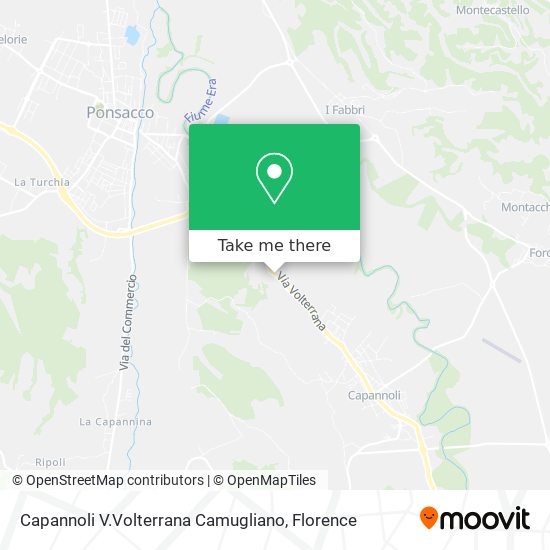 Capannoli V.Volterrana Camugliano map