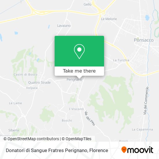 Donatori di Sangue Fratres Perignano map