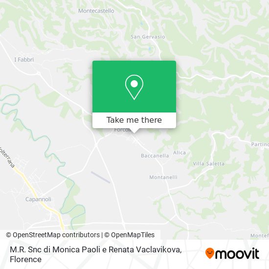 M.R. Snc di Monica Paoli e Renata Vaclavikova map