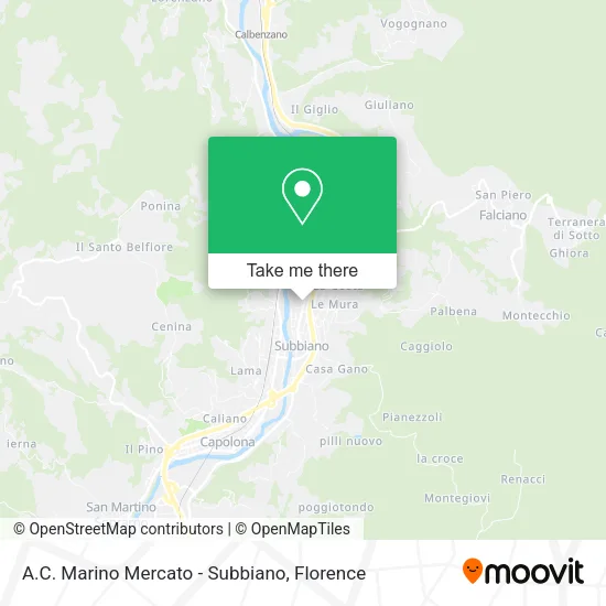 A.C. Marino Mercato - Subbiano map