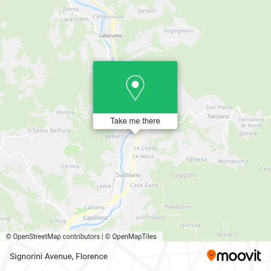 Signorini Avenue map