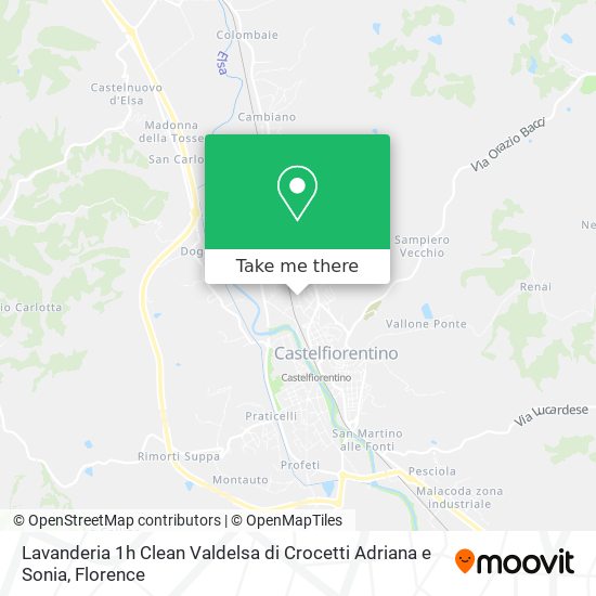 Lavanderia 1h Clean Valdelsa di Crocetti Adriana e Sonia map