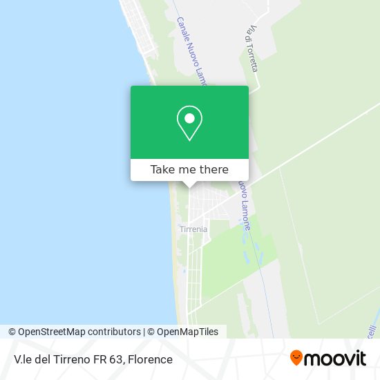V.le del Tirreno FR 63 map