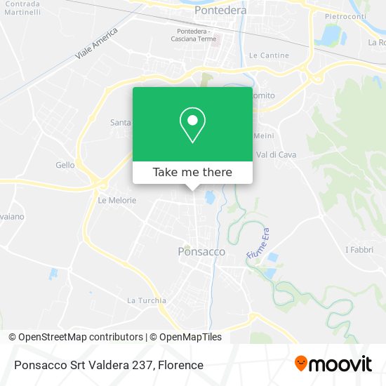 Ponsacco Srt Valdera 237 map