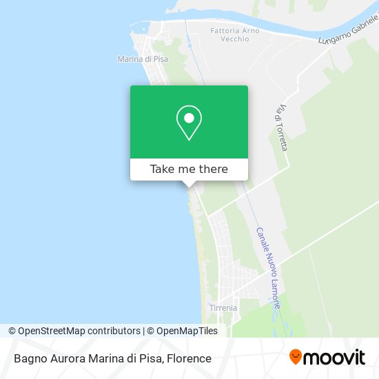 Bagno Aurora Marina di Pisa map