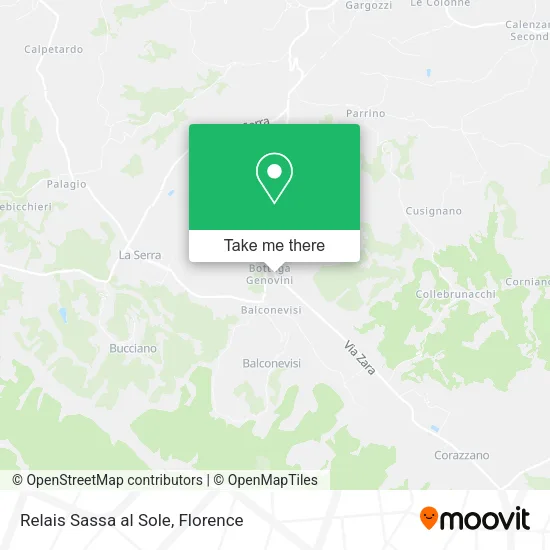 Relais Sassa al Sole map