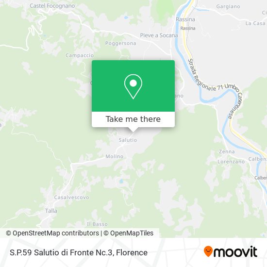 S.P.59 Salutio di Fronte Nc.3 map