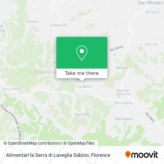 Alimentari la Serra di Laveglia Sabino map