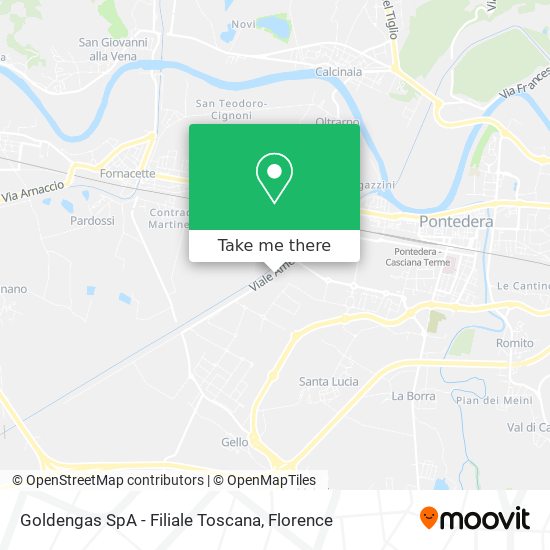 Goldengas SpA - Filiale Toscana map