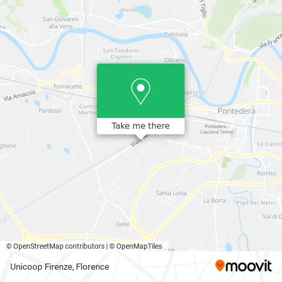 Unicoop Firenze map