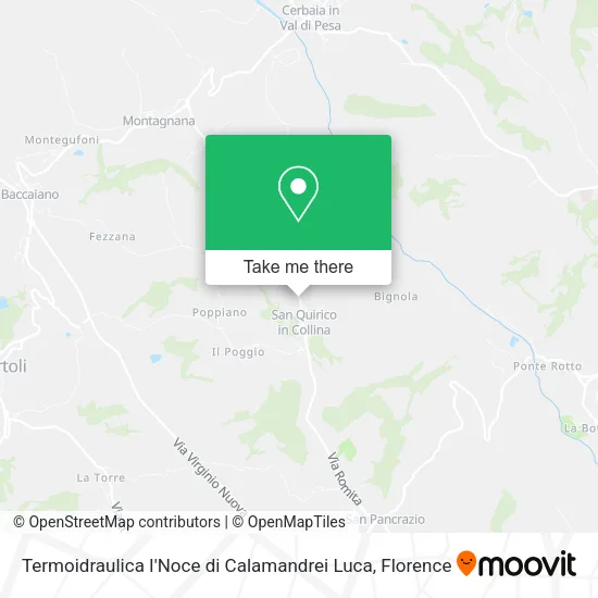 Termoidraulica I'Noce di Calamandrei Luca map