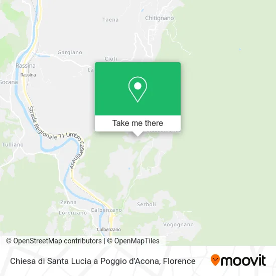 Chiesa di Santa Lucia a Poggio d'Acona map