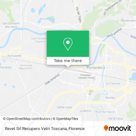 Revet Srl Recupero Vetri Toscana map