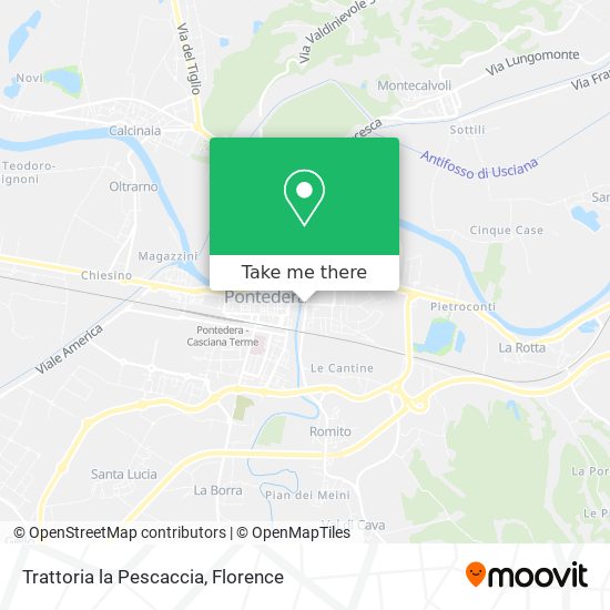 Trattoria la Pescaccia map