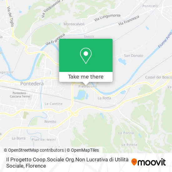 Il Progetto Coop.Sociale Org.Non Lucrativa di Utilità Sociale map
