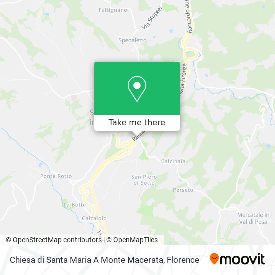 Chiesa di Santa Maria A Monte Macerata map